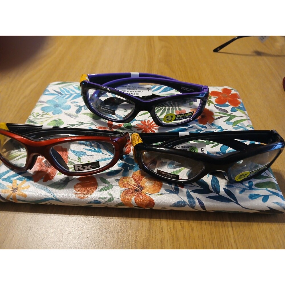 Liberty SS1000 Sport Wrap Around Safety Glasses Lot Of 3